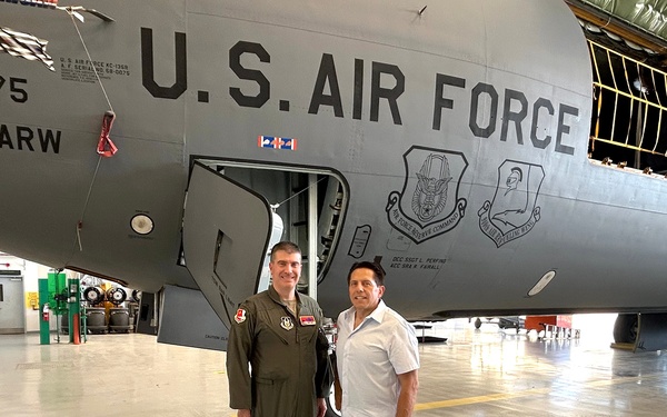 940 ARW Commander conducts tour with Honorary Commander