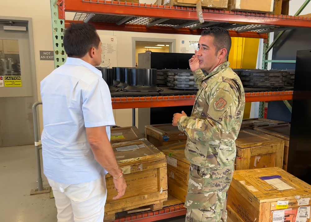 940 ARW Honorary Commander Receives Tour by MXG
