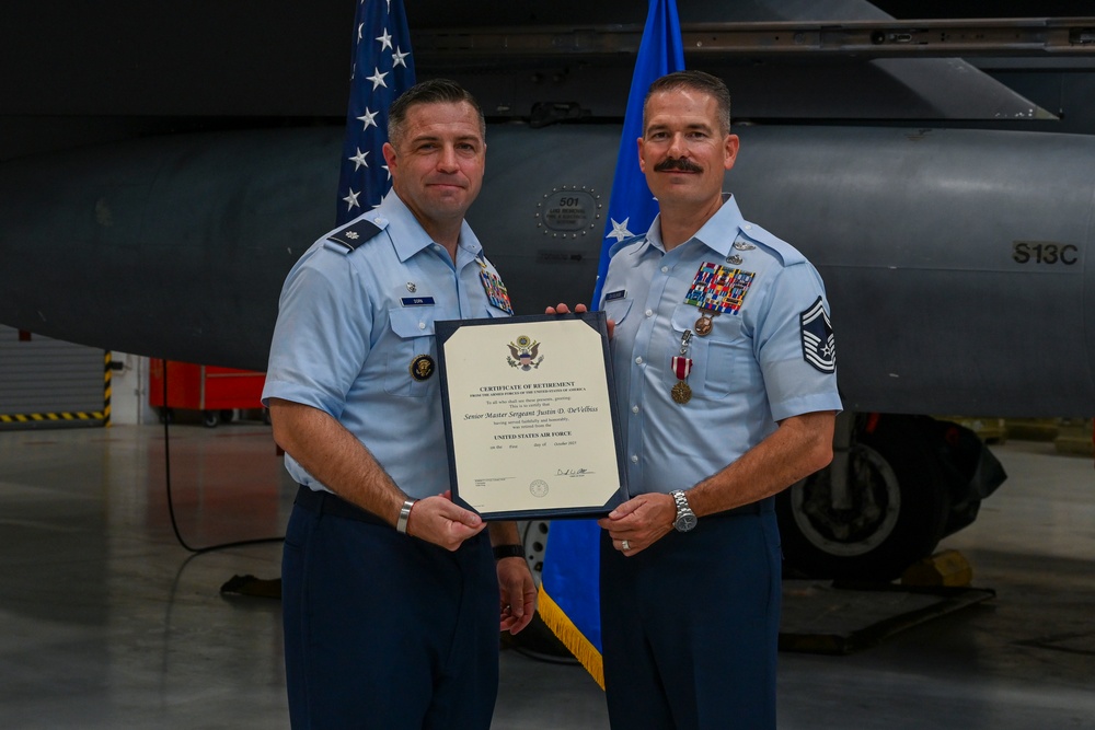 SMSgt. DeVelbiss Retirement Ceremony