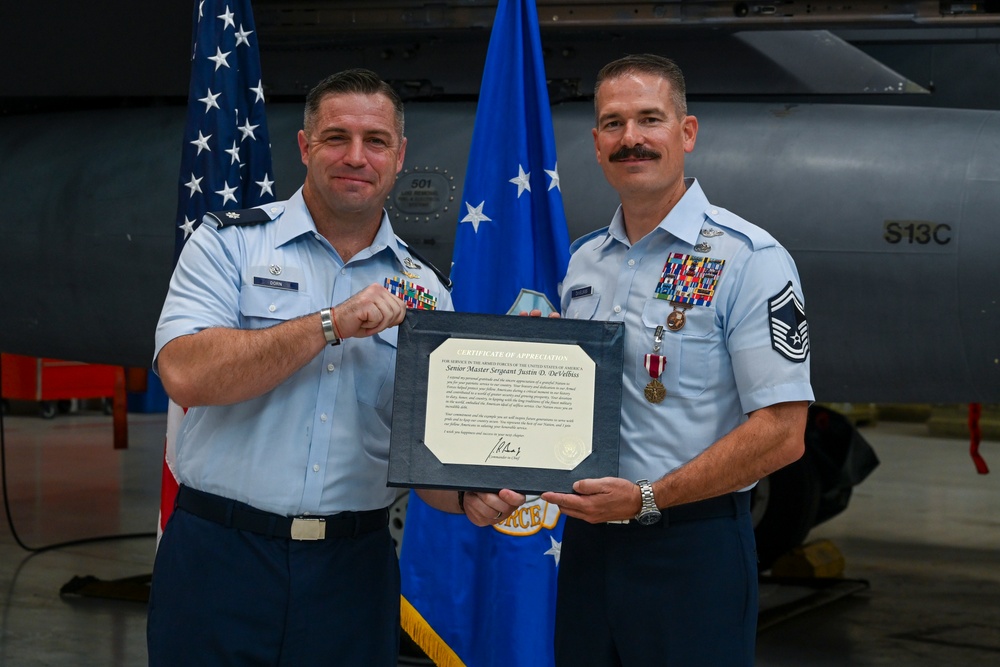 SMSgt. DeVelbiss Retirement Ceremony