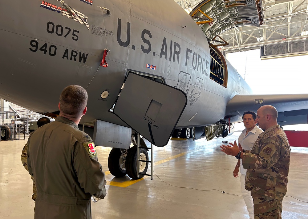 940 ARW Commander Conducts Tour with Honorary Commander