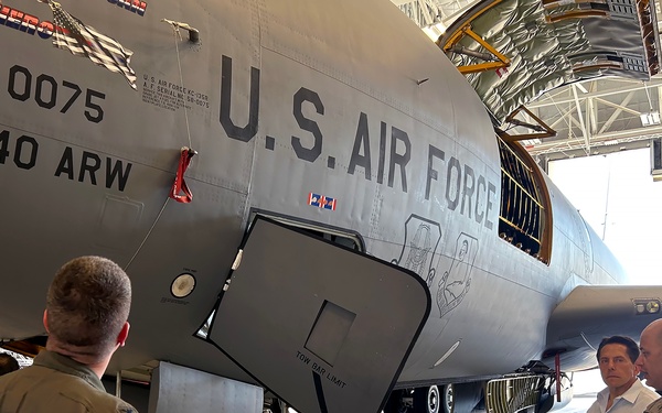 940 ARW Commander Conducts Tour with Honorary Commander
