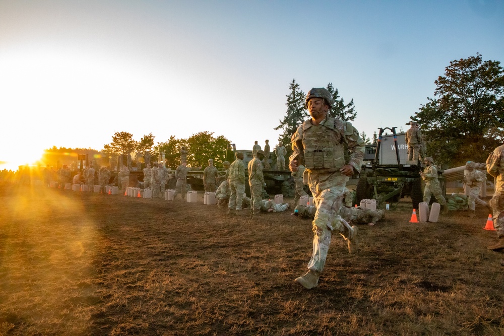 7th Infantry Division Soldiers Participate in Land Navigation during ESB testing