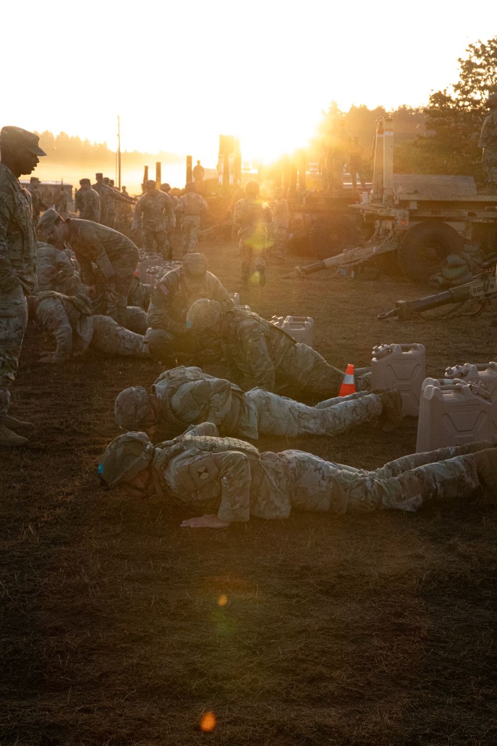 7th Infantry Division Soldiers Participate in Land Navigation during ESB testing