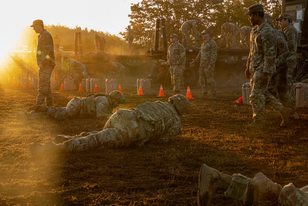 7th Infantry Division Soldiers Participate in Land Navigation during ESB testing