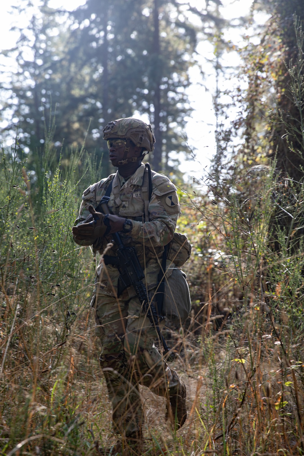 7th Infantry Division Soldiers Participate in Land Navigation during ESB testing