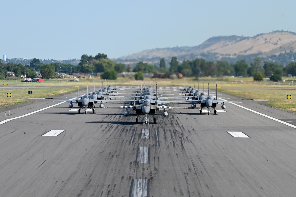 Kingsley Field's Inaugural Elephant Walk