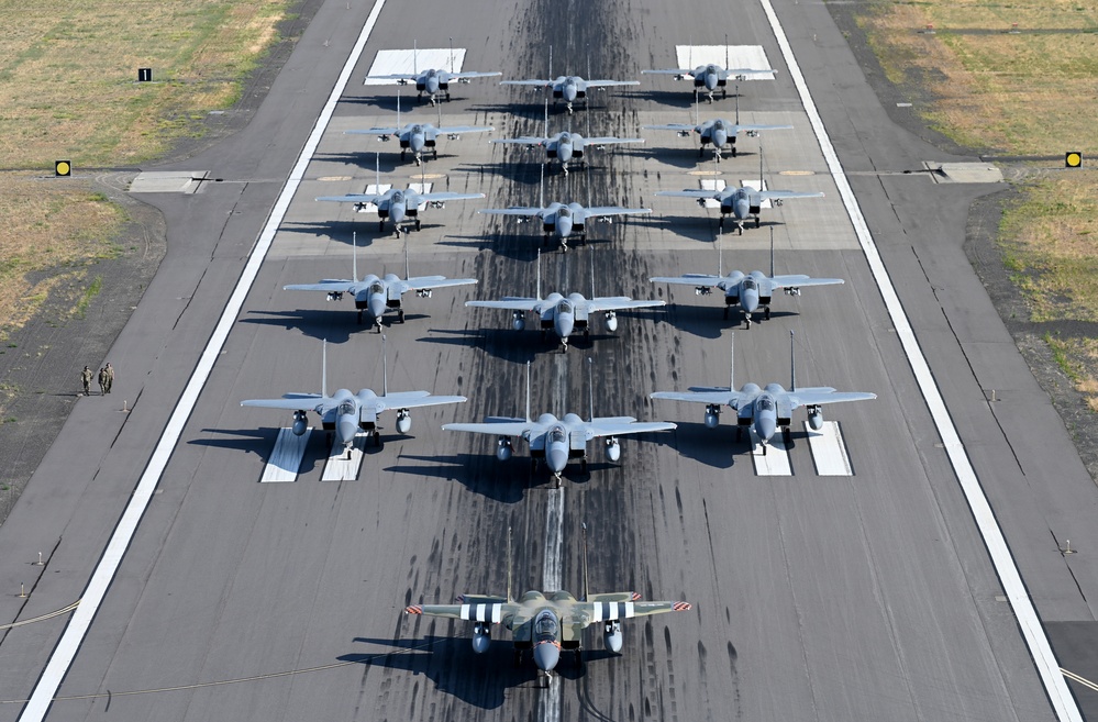 Kingsley Field's Inaugural Elephant Walk