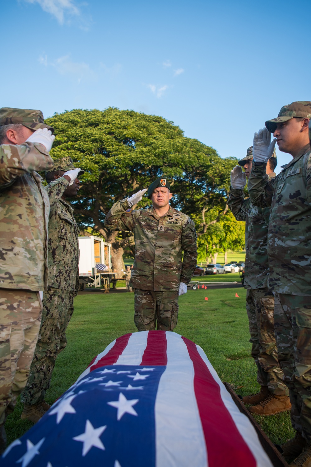 DPAA Conducts Disinterment Ceremony
