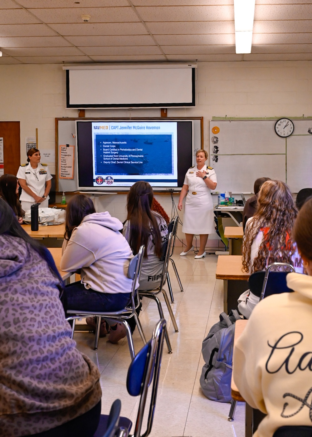Navy Medicine Visits Agawam High School during Connecticut River Valley Navy Week