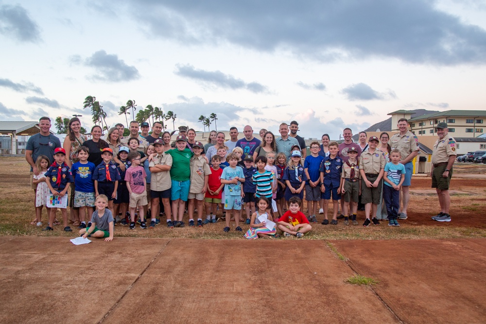 Cub Scouts Pack 225 Say No to Drugs at MCBH
