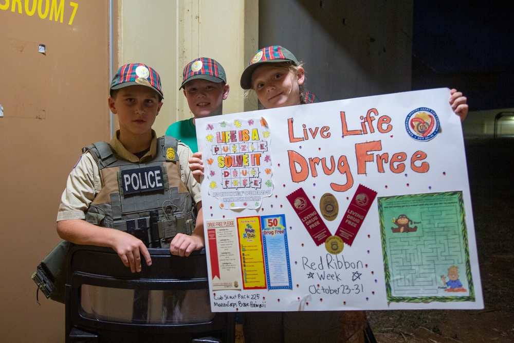 Cub Scouts Pack 225 Say No to Drugs at MCBH
