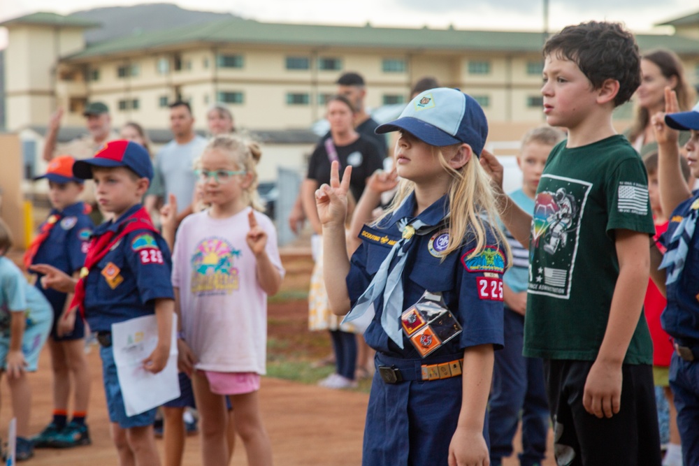 Cub Scouts Pack 225 Say No to Drugs at MCBH