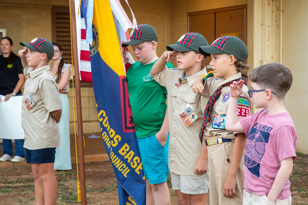 Cub Scouts Pack 225 Say No to Drugs at MCBH