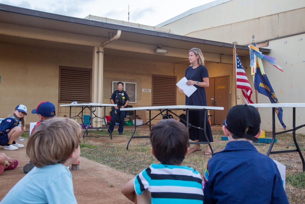 Cub Scouts Pack 225 Say No to Drugs at MCBH