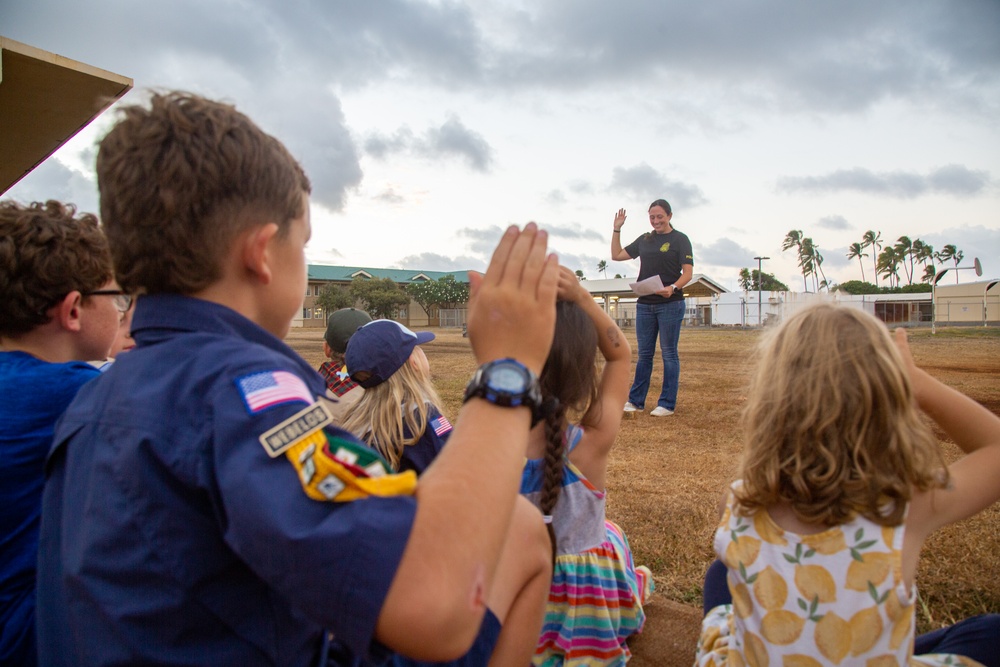 Cub Scouts Pack 225 Say No to Drugs at MCBH