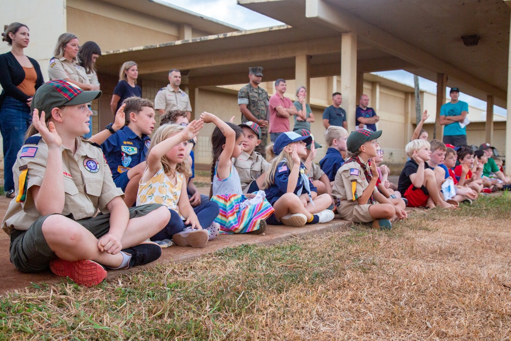 Cub Scouts Pack 225 Say No to Drugs at MCBH
