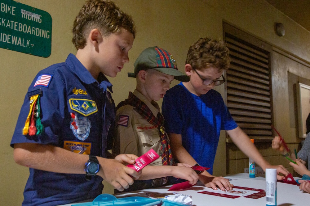 Cub Scouts Pack 225 Say No to Drugs at MCBH