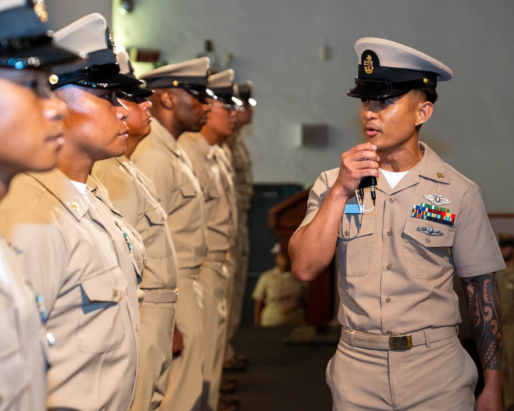 Chief Petty Officer (CPO) Pinning Ceremony Onboard NAF Atsugi