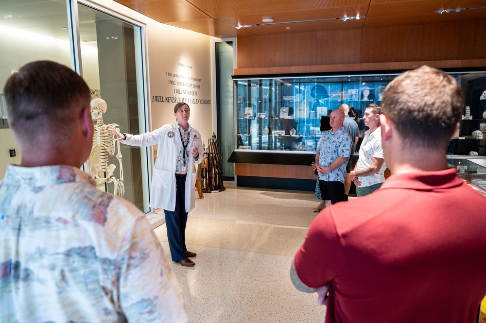 Members from the Rhode Island and Wisconsin Army National Guard tour DPAA