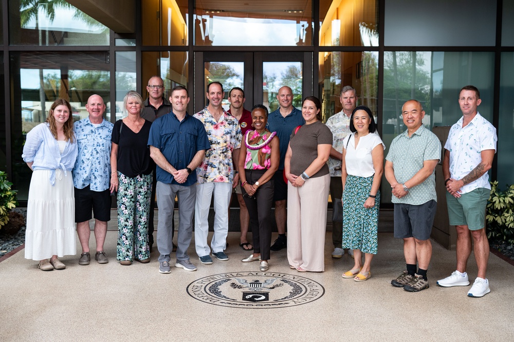 Members from the Rhode Island and Wisconsin Army National Guard tour DPAA