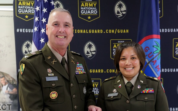 Major Christine San Agustin was promoted to her current rank