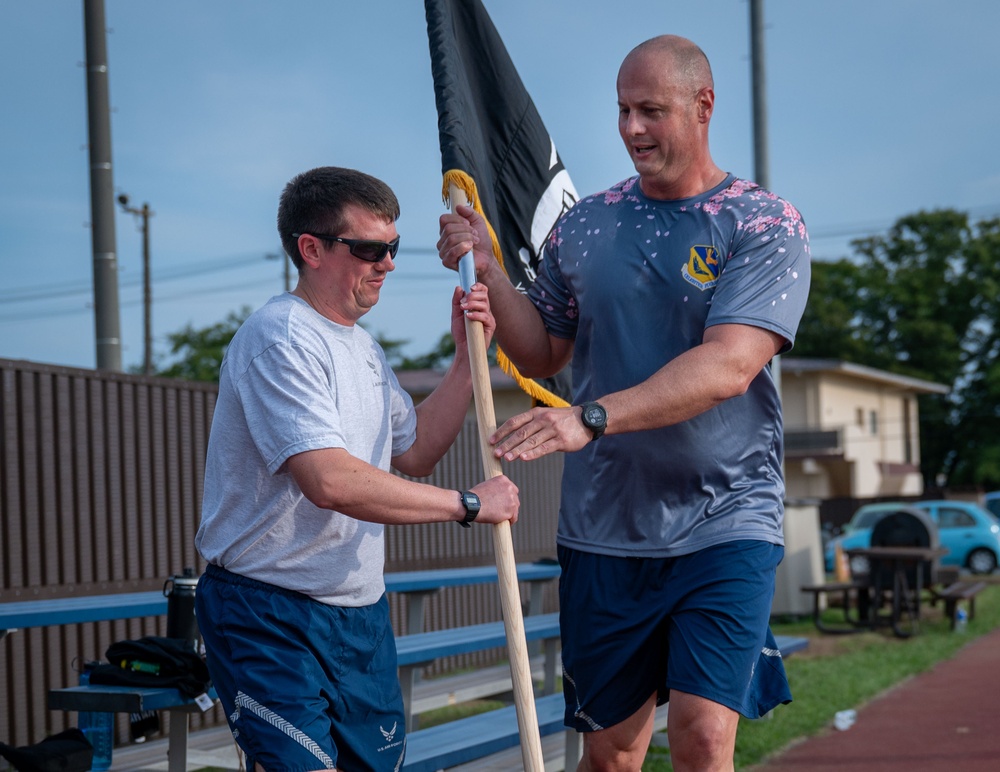 Yokota holds 24-hour run to honor POW/MIA