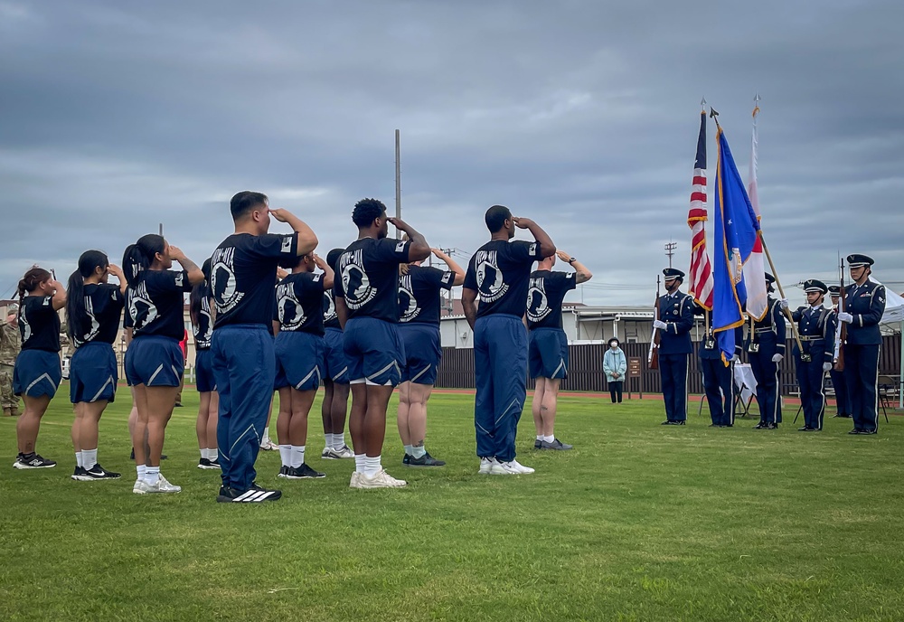 Yokota holds 24-hour run to honor POW/MIA