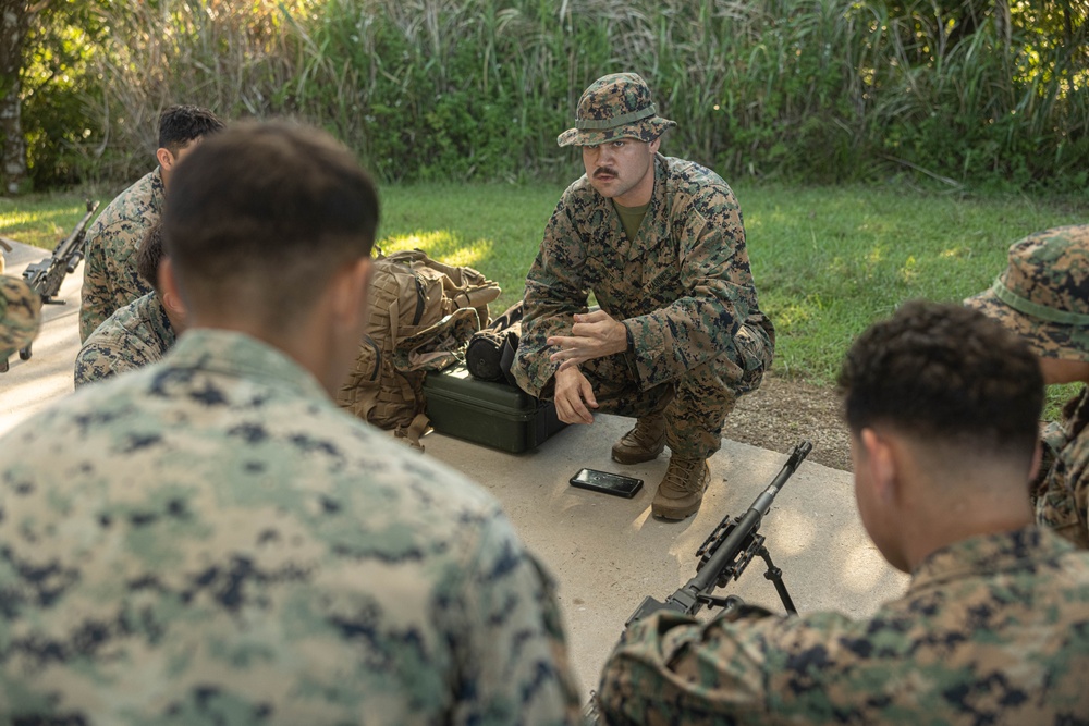 U.S. Marines conduct M240B Machine Gun training during Resolute Dragon 25 