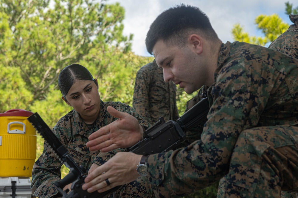 U.S. Marines conduct M240B Machine Gun training during Resolute Dragon 25 