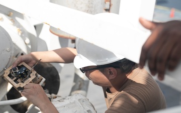 USS Tripoli Performs Maintenance on the Tilly