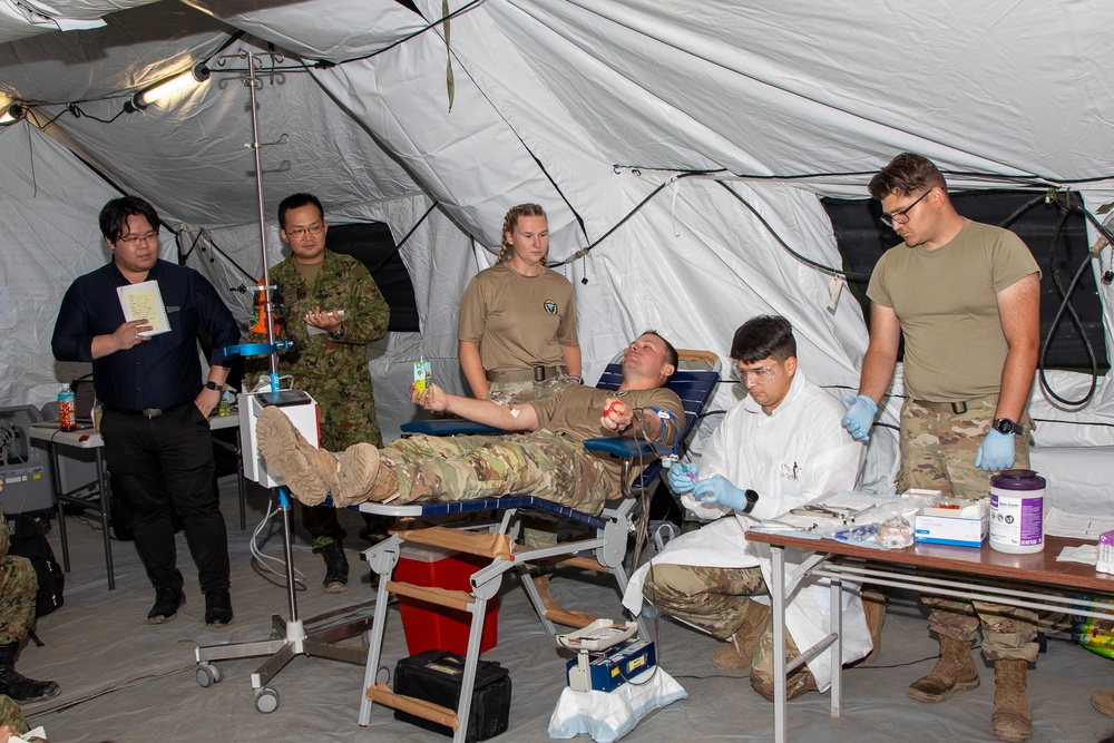 OS25 Walking blood bank demonstration