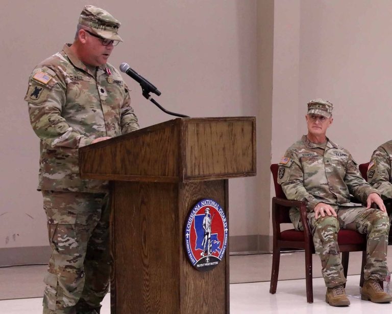 Louisiana National Guard’s 2nd Battalion, 199th Regiment welcomes new commander