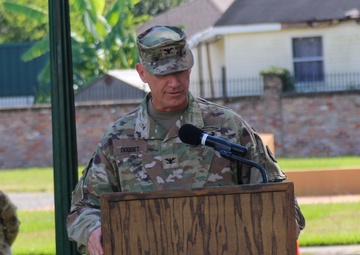 New Orleans-based 139th Regional Support Group welcomes new commander and senior enlisted leader