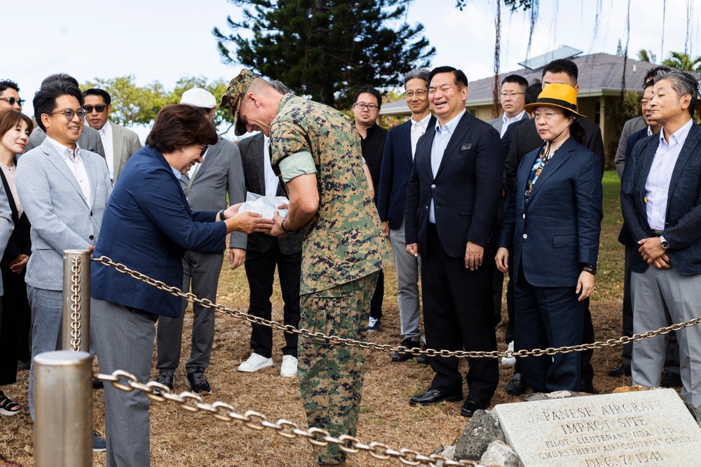 MCBH Welcomes Koichiro Bansho for Wreath-Laying Ceremony Honoring Fusata Iida