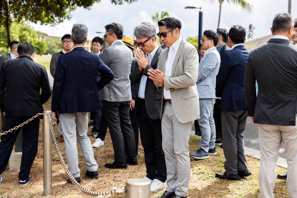 MCBH Welcomes Koichiro Bansho for Wreath-Laying Ceremony Honoring Fusata Iida