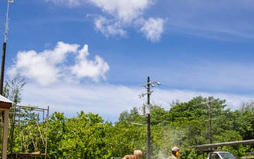 Sailors Attached to Navy Mobile Construction Battalion 4 Renovate a Home During Pacific Partnership 2025 in Peleliu, Palau, September 20, 2025