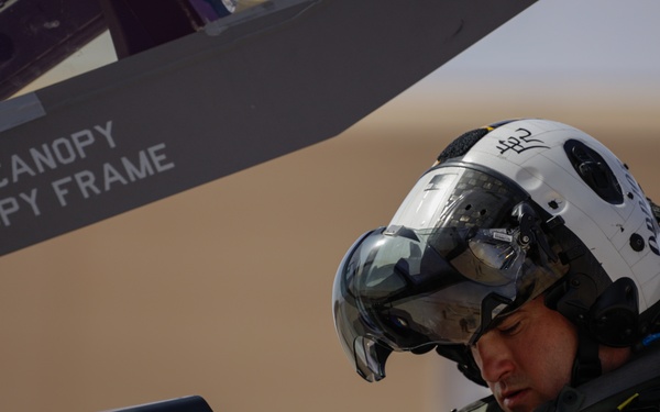 U.S. Marines with VMFA-542 conduct flight operations in the CENTCOM area of responsibility