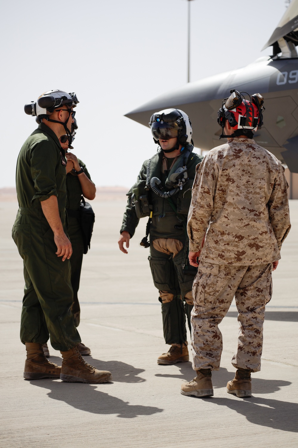 U.S. Marines with VMFA-542 conduct flight operations in the CENTCOM area of responsibility