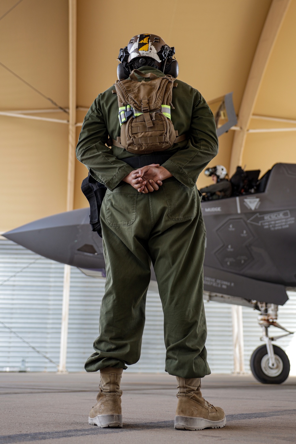 U.S. Marines with VMFA-542 conduct flight operations in the CENTCOM area of responsibility