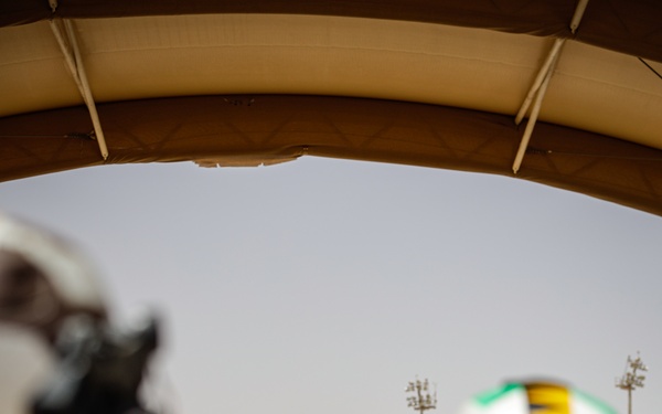 U.S. Marines with VMFA-542 conduct flight operations in the CENTCOM area of responsibility