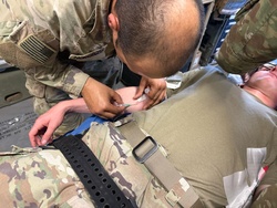 Paratroopers conduct walking blood bank during Exercise African Lion in Tunisia [Image 3 of 9]