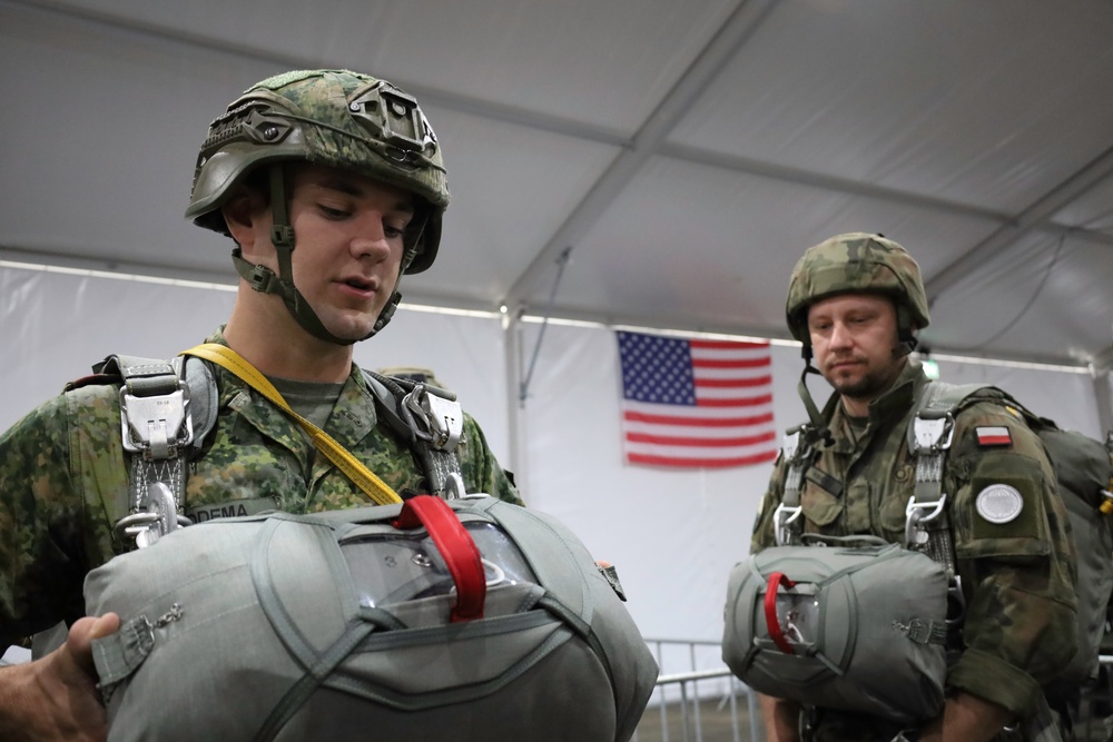 Allied Troops Stand Ready for Airborne Operations During Falcon Leap 25