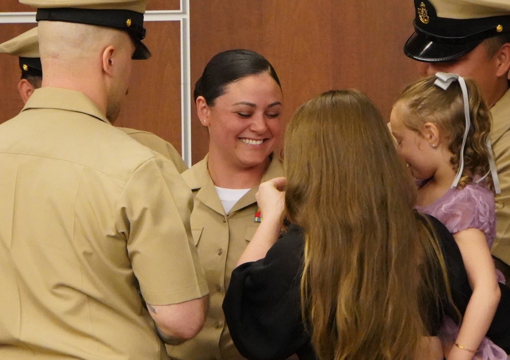CPO Peninsula Class 132 Pinning Ceremony onboard Cheatham Annex