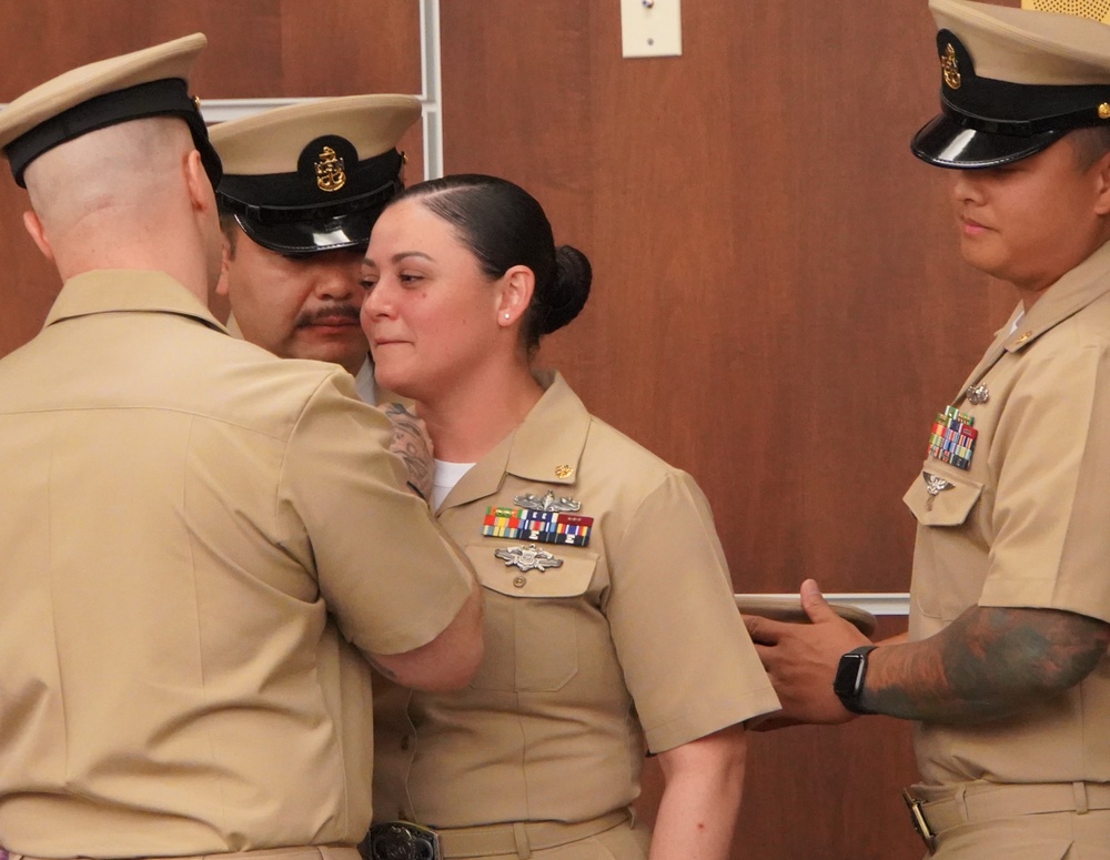 CPO Peninsula Class 132 Pinning Ceremony onboard Cheatham Annex