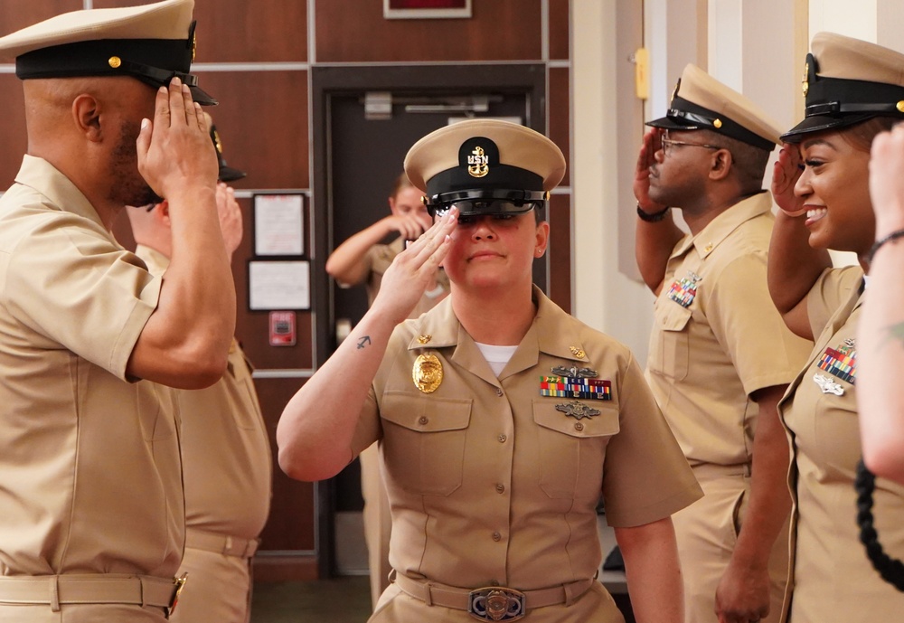 CPO Peninsula Class 132 Pinning Ceremony onboard Cheatham Annex CPO Peninsula Class 132 Pinning Ceremony onboard Cheatham Annex