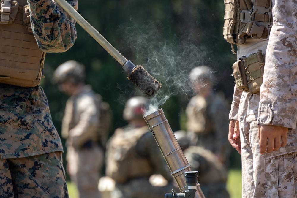 Marines with Infantry Training Battalion, School of Infantry – East utilize M224 60mm mortar systems Marines with Infantry Training Battalion, School of Infantry – East utilize M224 60mm mortar systems