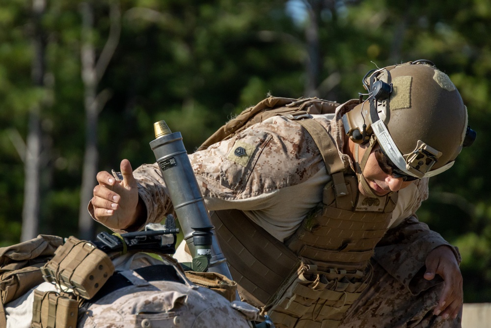 Marines with Infantry Training Battalion, School of Infantry – East utilize M224 60mm mortar systems Marines with Infantry Training Battalion, School of Infantry – East utilize M224 60mm mortar systems