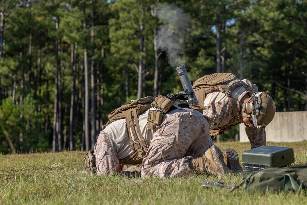 Marines with Infantry Training Battalion, School of Infantry – East utilize M224 60mm mortar systems Marines with Infantry Training Battalion, School of Infantry – East utilize M224 60mm mortar systems