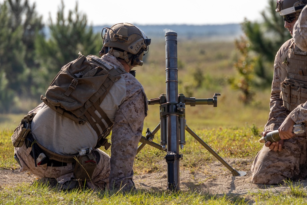 Marines with Infantry Training Battalion, School of Infantry – East utilize M224 60mm mortar systems Marines with Infantry Training Battalion, School of Infantry – East utilize M224 60mm mortar systems